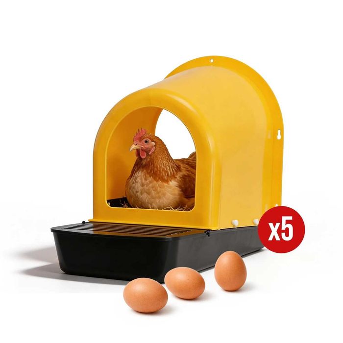Гнезда за кокошки, Полог за снасяне V2 ЖЪЛТ/ЗЕЛЕН (К-кт 5 броя )
