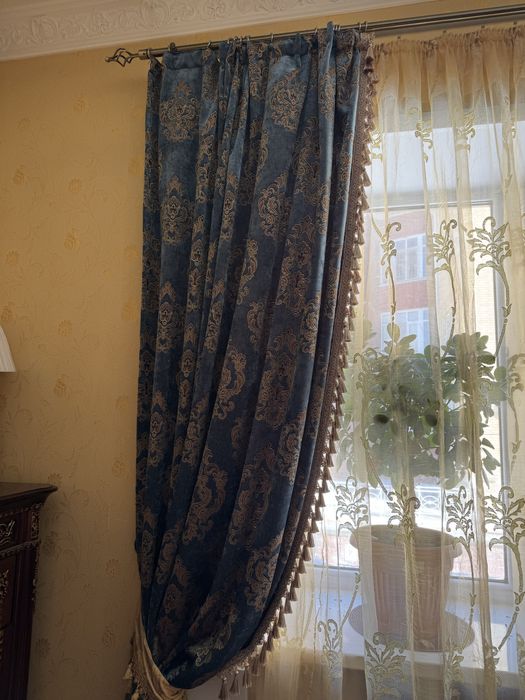 Шторы портьеры, бархат. Классика