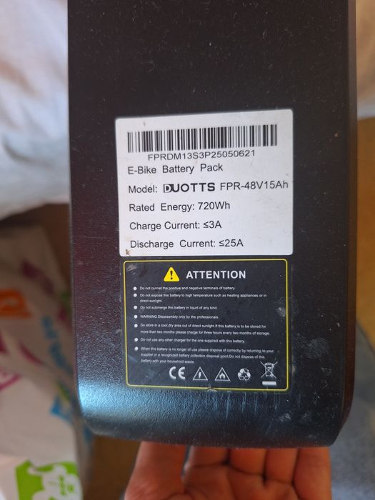 Bicicletă electrică DUOTTS 48V – Ca nouă, 2 Baterii, Stare perfectă