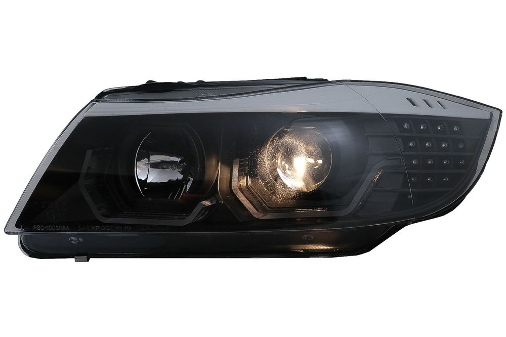 Faruri 3D LED Angel Eyes compatibil cu BMW Seria 3 Limousine E90 Touri