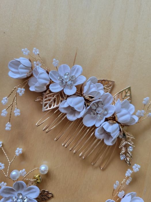 Дамски аксесоар за кос / Сватбен гребен