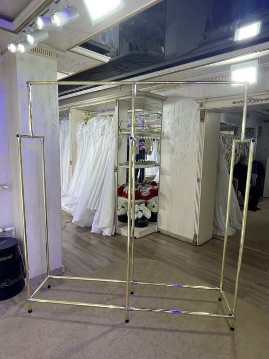 Вешалки золотые напольные вешилка vishilka грузоподьёмность 80кг-100кг