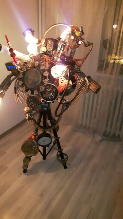 Veioză Steampunk / cyberpunk Mad Max Jules verne