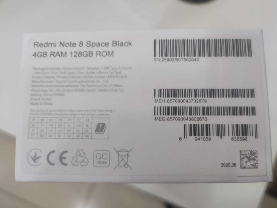 Xiaomi Redmi Note 8 128GB чёрный