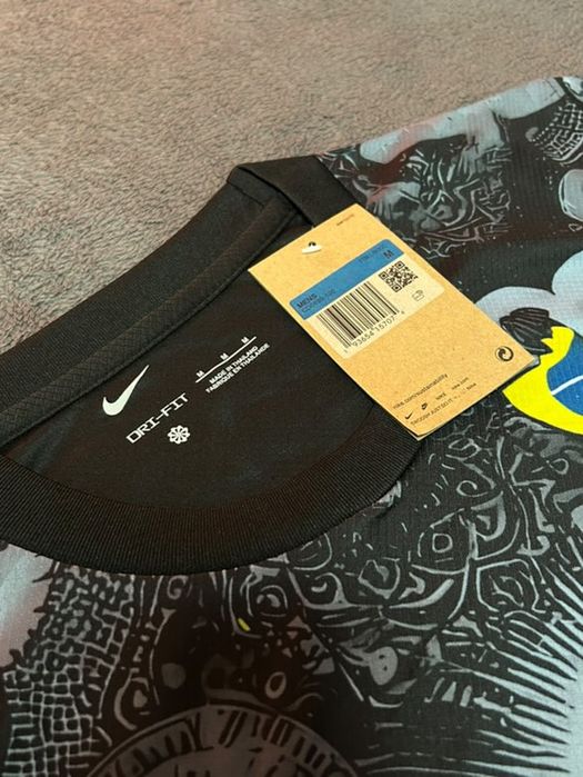 tricou fotbal Brasil negru M