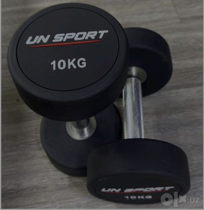 Гантели резиновые в ассортименте 1кг до 50кг