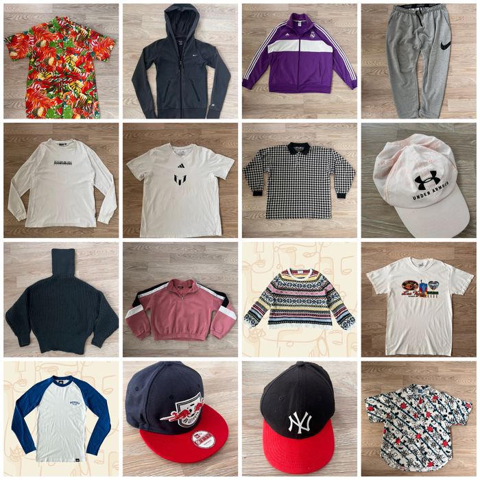 Sac haine second-hand – branduri de mall! Preț unic sau bulk! RESELL