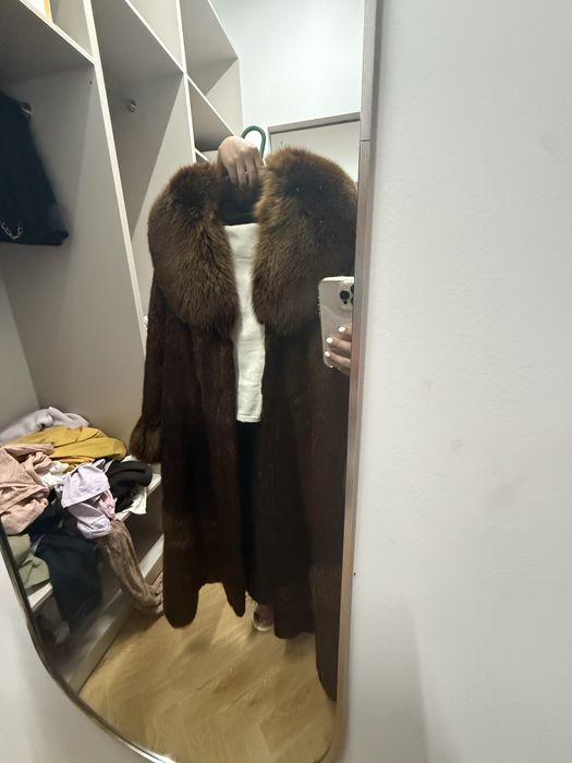 Шуба из натурального соболя