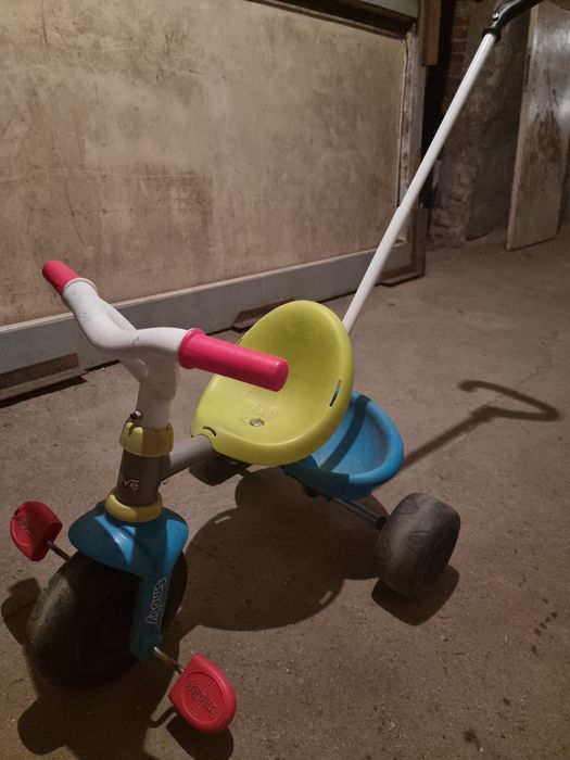 Детска триколка be move smoby, синьо/зелено