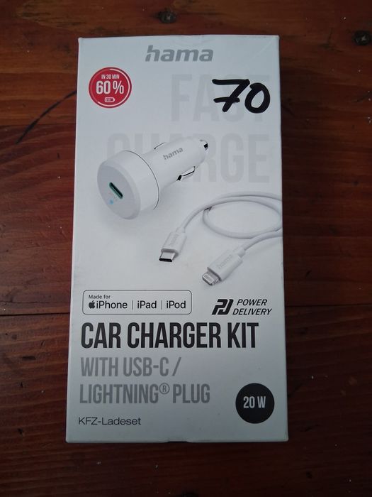 Incarcator hama auto iphone