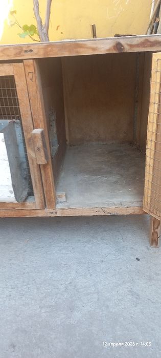 Куён учун кафас+ Маточник. Кормушка поилкаси бор