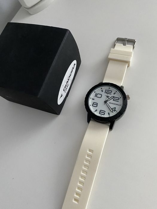 Ceas nou Diadora curea alba silicon