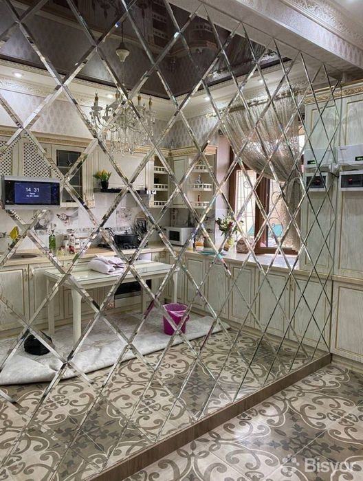 Ойна кесиш хизмати.Стекло Зеркала Ромбик Тош ойна