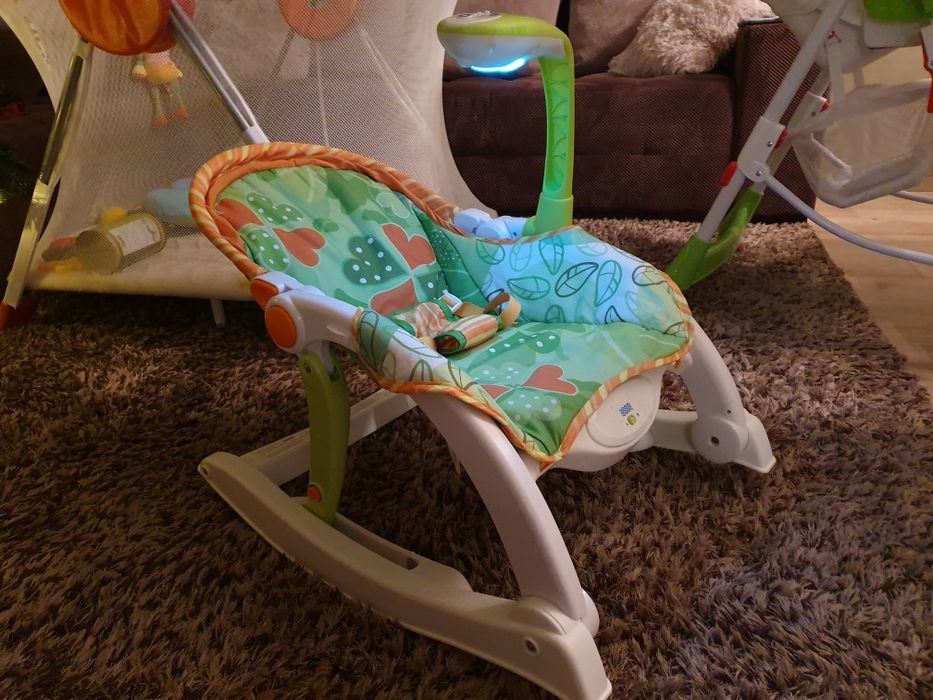 WinFun Шезлонг Люлка Активна гимнастика 3в1 звук, вибрация и светлина