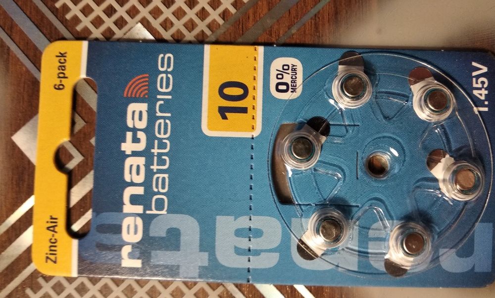 Батарейки для слуховых аппаратов