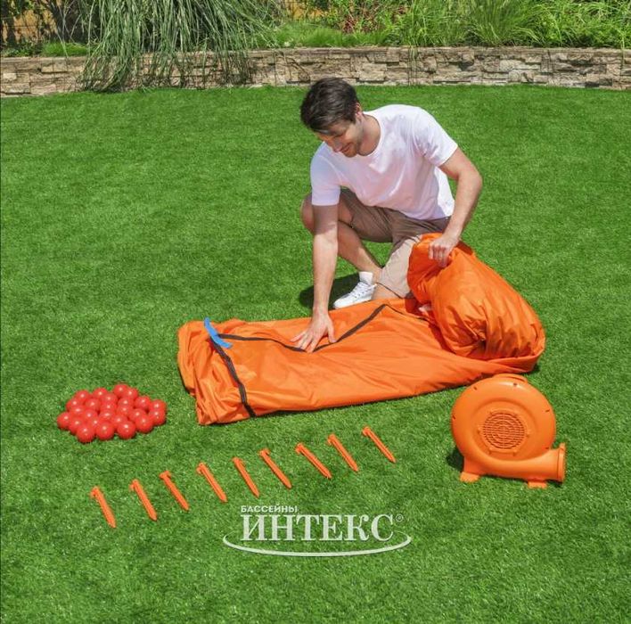 Батут Надувной. 2.89х2.13х1.73 м. Доставка и установка бесплатно