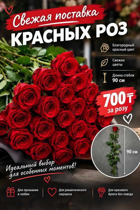 Букет роз шикарный из 19 роз!