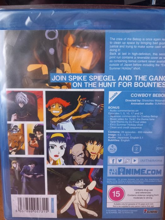 Cowboy Bebop Complete Series Blu-ray (UK region)