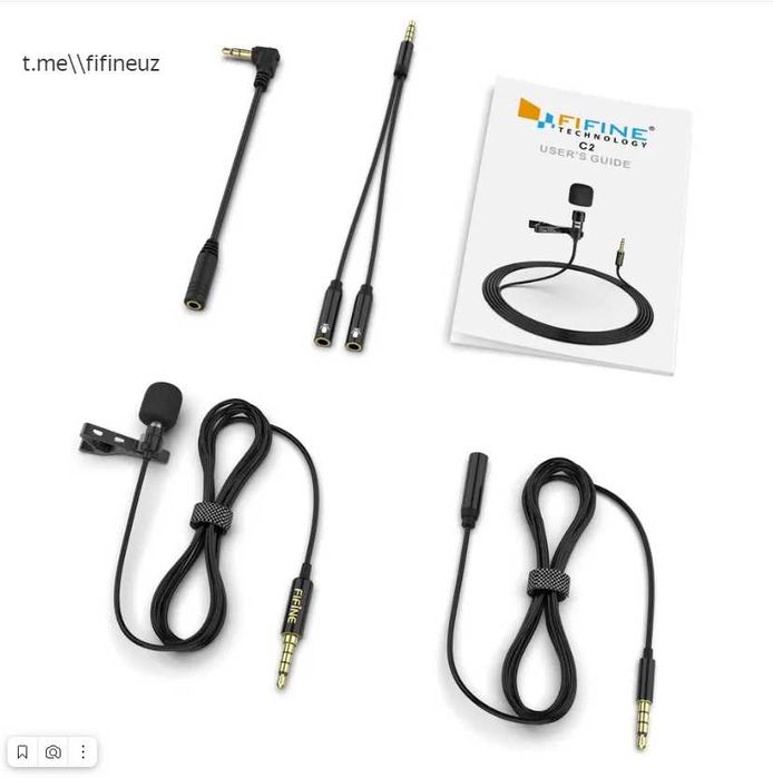 Fifine c2 петличный микрофон