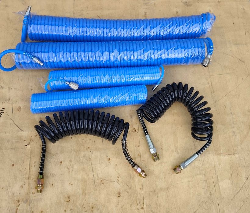 Разпродажба! Спираловиден маркуч за въздух 5х8 5м 10м 15м 20м