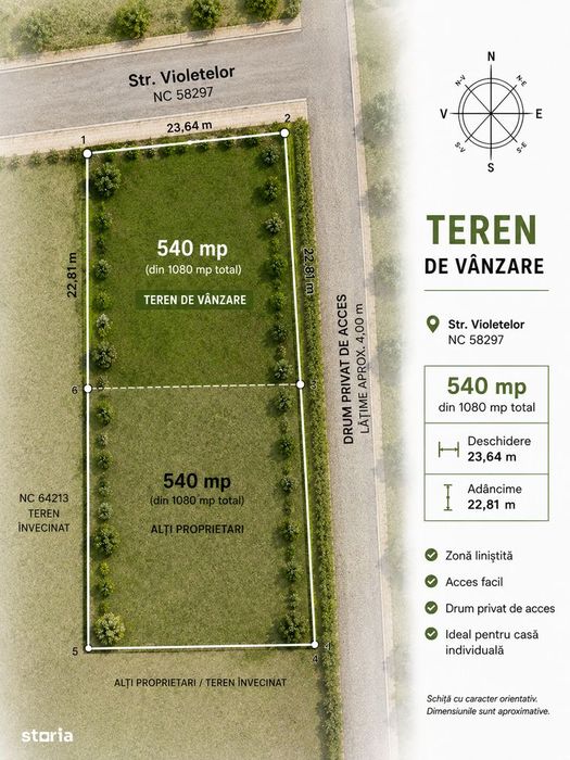 Teren de vânzare , toate utilitățile