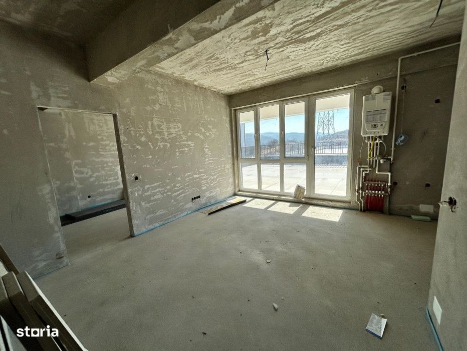 Apartament de 2 camere semifinisat, CF , 53,45 mp, terasa 60,31 mp, zo — fotografia 3