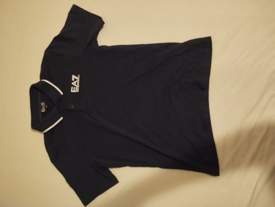 Оригинална тениска с яка на Emporio Armani