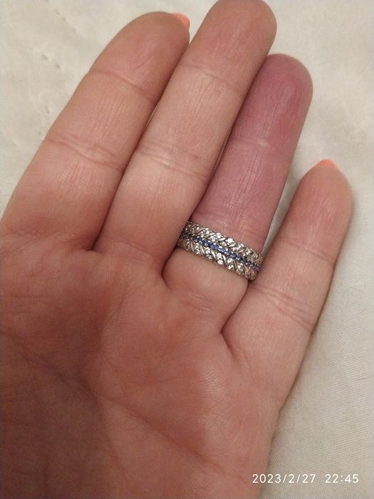 Кольцо серебро женское