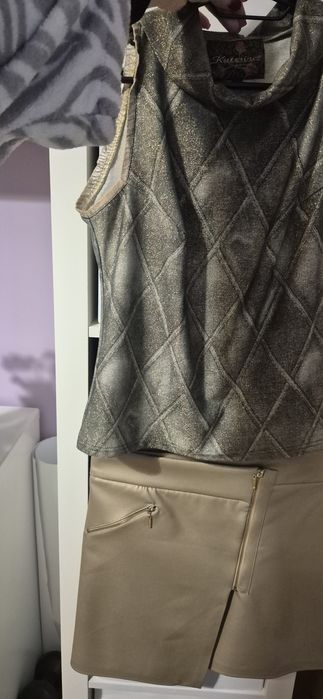 Ефектен празничен комплет (пола с потник )