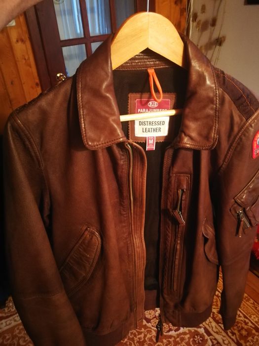Jacketa Piele Aviator Pilot PARAJUMPERS BRIGADIERE*(CWU-45)MA-1 Luxuri