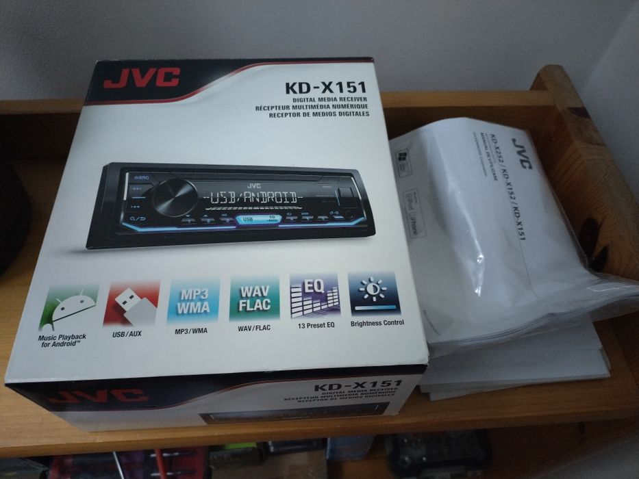 Авторадио JVC KD-X151 | USB, AUX, FLAC |