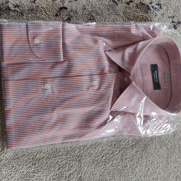 Cămașă bigotti M L superslim Smart casual easy wear noua sigilata