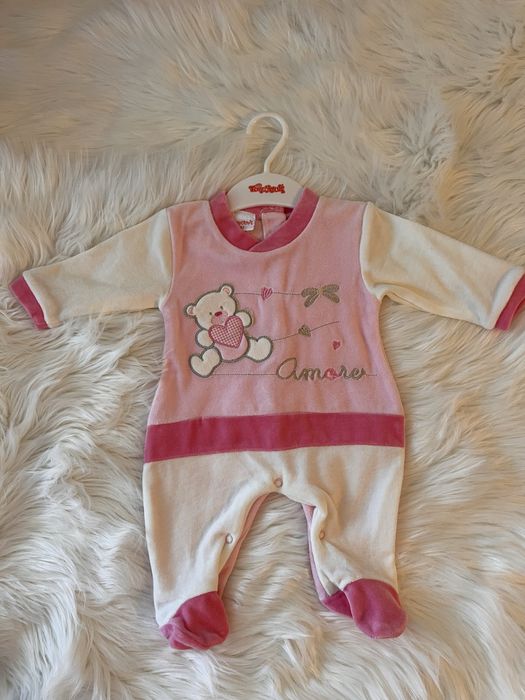 Плюшен бебишки гащеризон