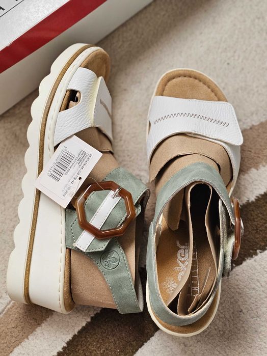 Нови сандали Rieker на платформа, 42 рр