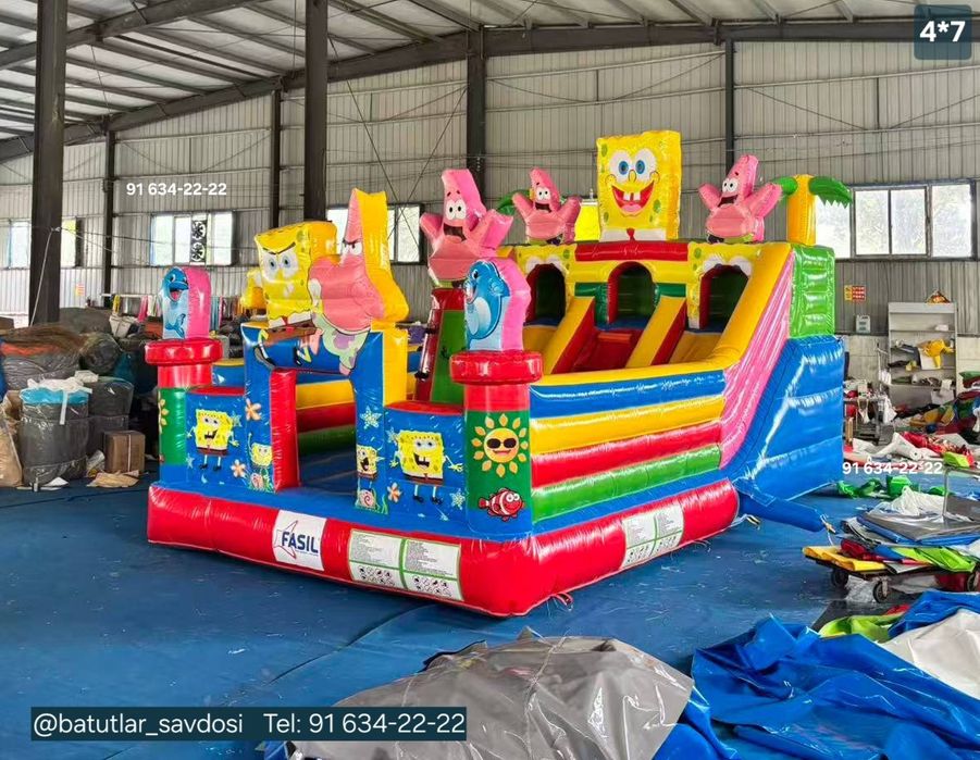 Batut, Батуты, Надувной батут, Atraksion, Аттракцион sotiladi