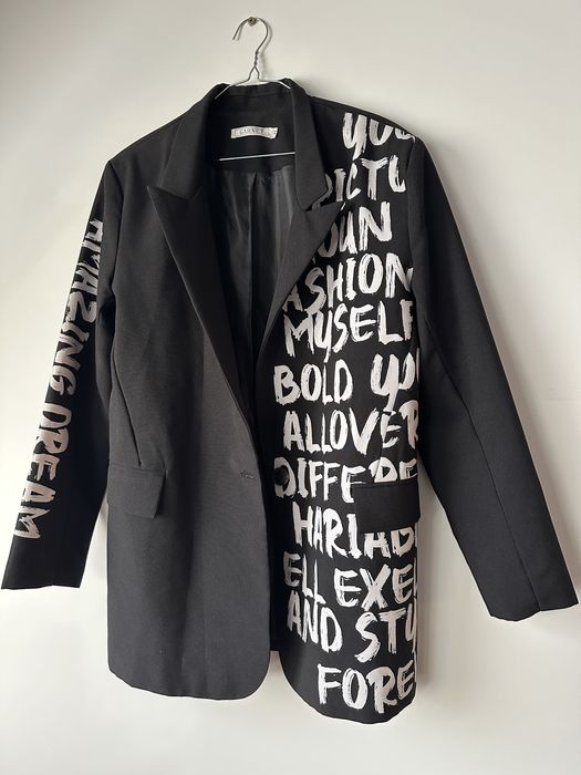 Класическо дамско сако+подарък очила в стил пънк с пиърсинг