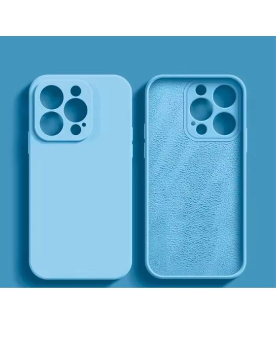 Iphone 12/13/14/15/16E/17 PRO MAX MINI Husa Touch Silicon Inter Textil