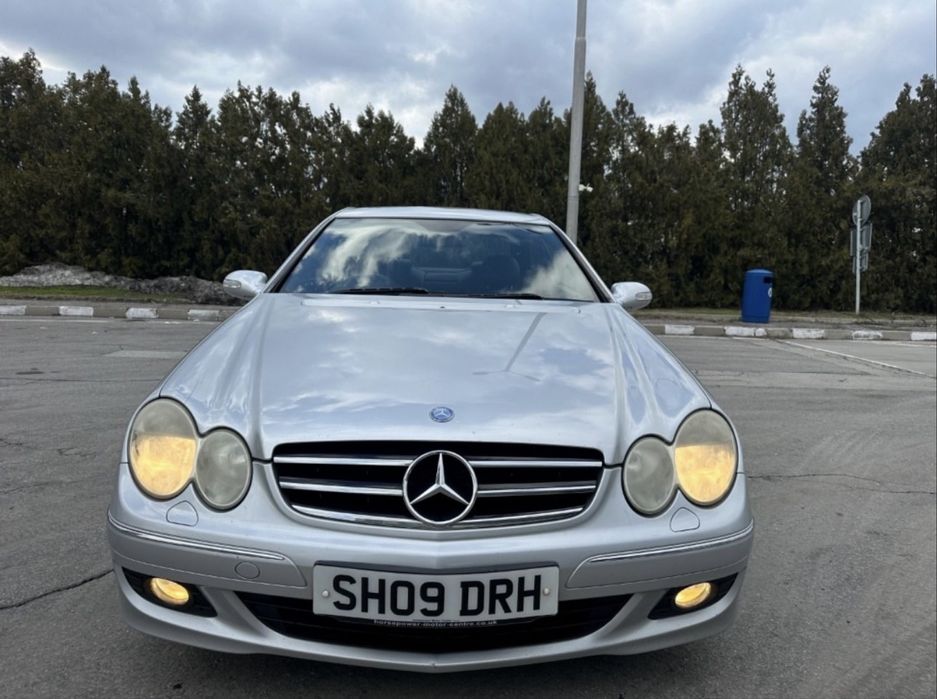 На части! Mercedes CLK220 CDI facelift, автомат, черен кожен салон