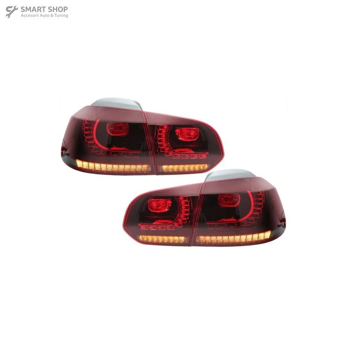 Bara Spate cu Stopuri Full LED VW Golf 6 VI (2008-2013) R20 Design Ros