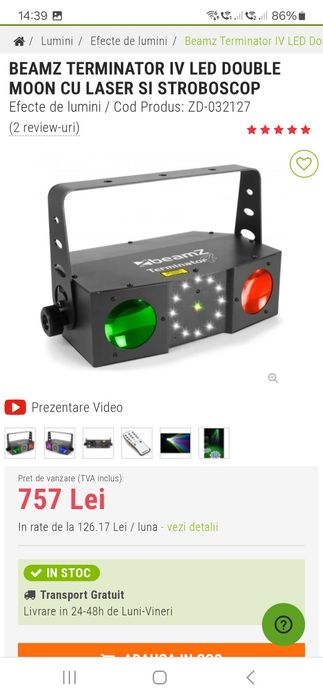 Lumini  , Beamz terminator 4. Ca noi