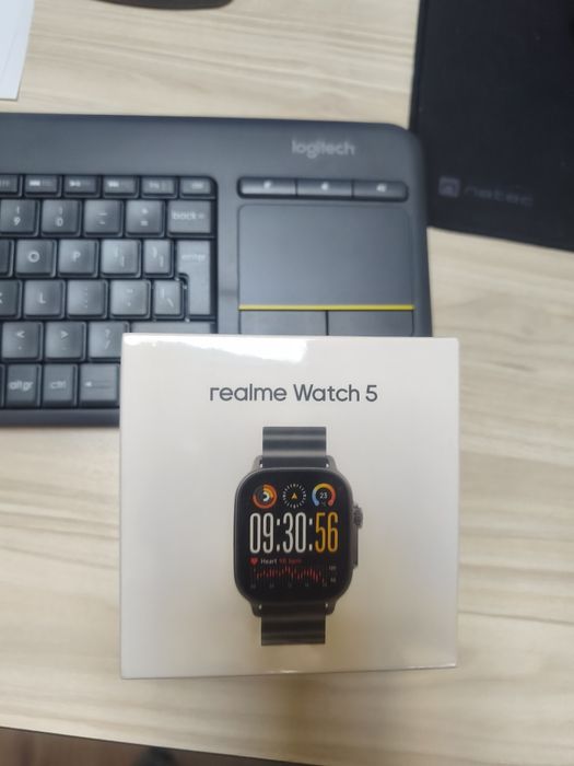 Смарт часовник Realme Watch 5, GPS, SPO2, пулсомер, микрофон, AMOLED