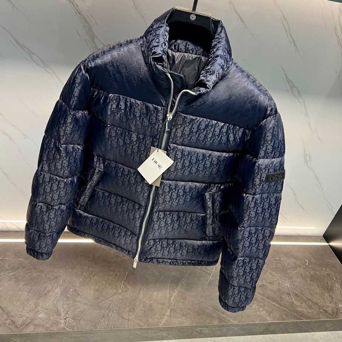 Geaca cu puf Dior Oblique Navy Premium
