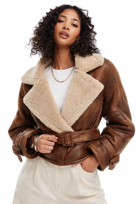 Дубленка BERSHKA