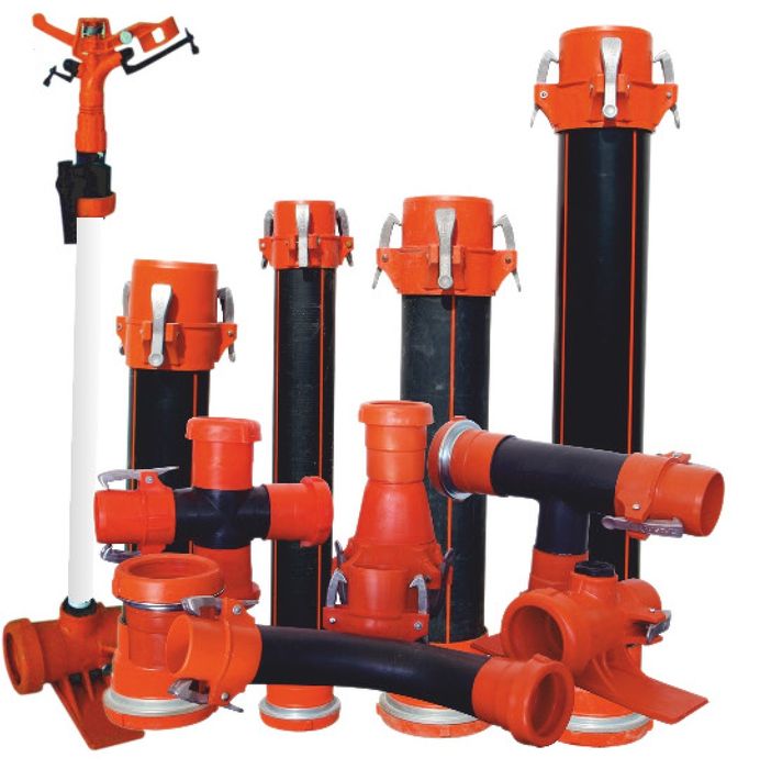 Politilen fittinglar trubalar va mandallar bor optom narxda