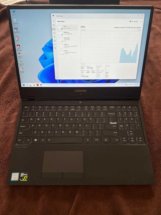 Laptop Gaming Lenovo Legion I7 8750H 500 GB SSD 16 GB Ram DDR4 Ecran 15,6 inch Full HD