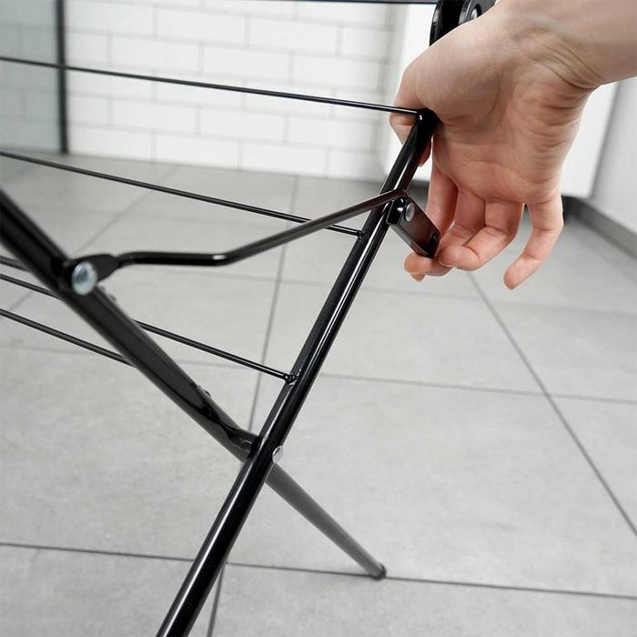 Вертикален сушилник за дрехи на 3 нива/простор за пране 61x58x136 cm