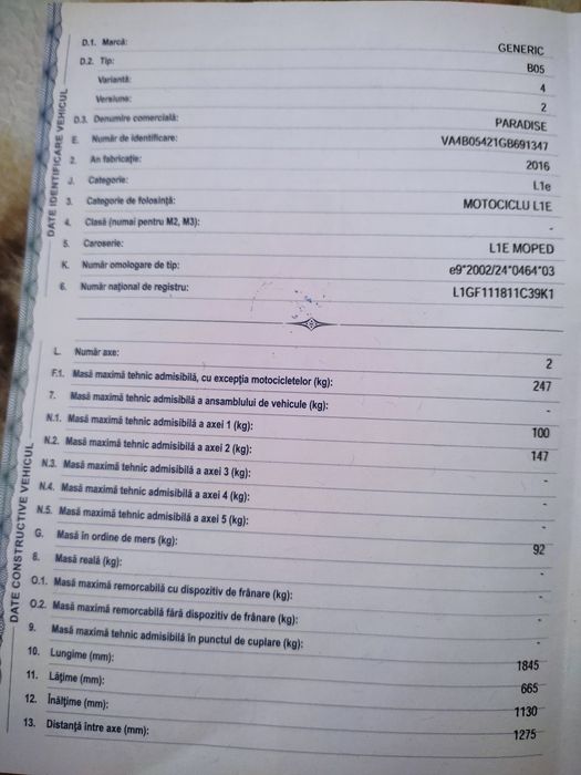 Generic Paradis de 49cm