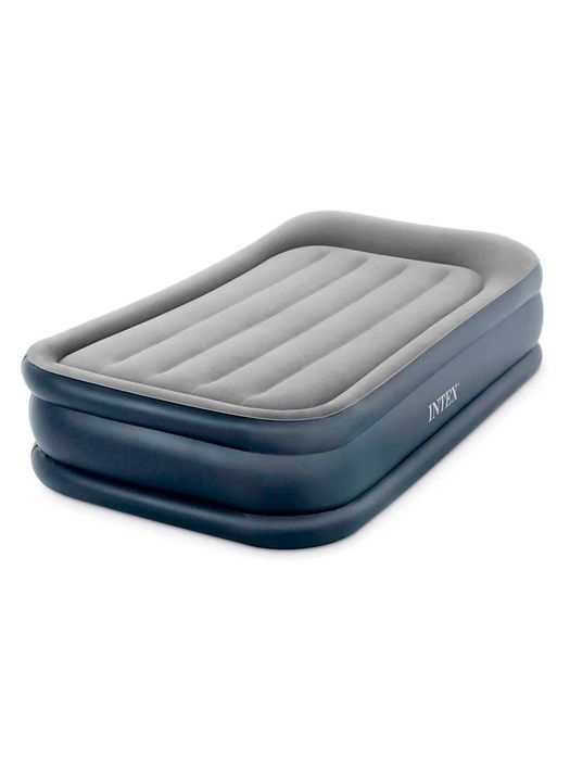 Intex 64132 Надувная кровать с подголовником и встроенным насосом 220В