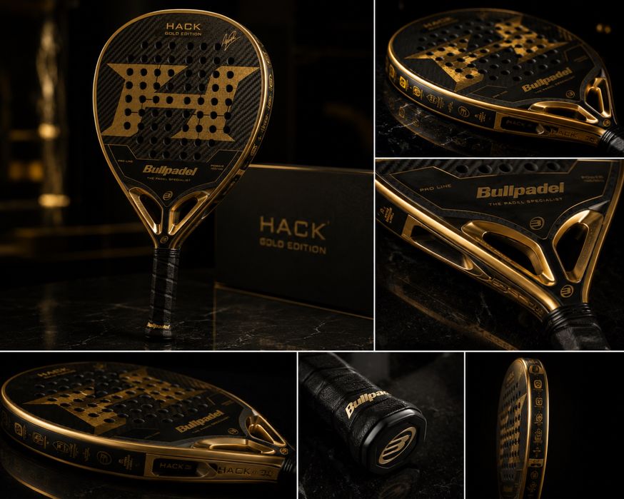 Премиум падел ракета BullPadel / Carbon&Gold Hack Edition