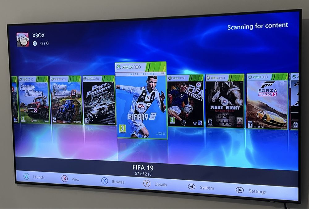 216 JOCURI - Consola Microsoft XBOX 360 SLIM E 1TB KINECT MODAT RGH3